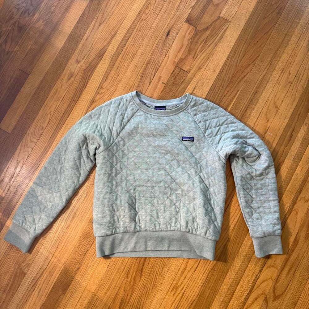 Patagonia Organic Cotton Crewneck Sweatshirt Quilted Pullover